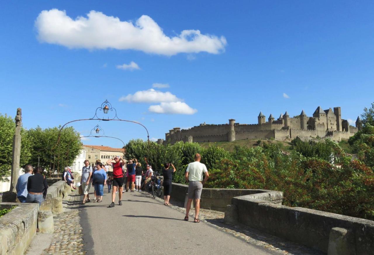 Tout Confort ! Climatisation, Centre-Ville, Parking, Terrasse, Wifi, Netflix Carcassonne Luaran gambar