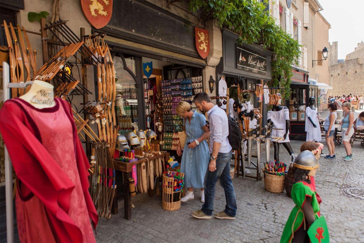 Tout Confort ! Climatisation, Centre-Ville, Parking, Terrasse, Wifi, Netflix Carcassonne Luaran gambar