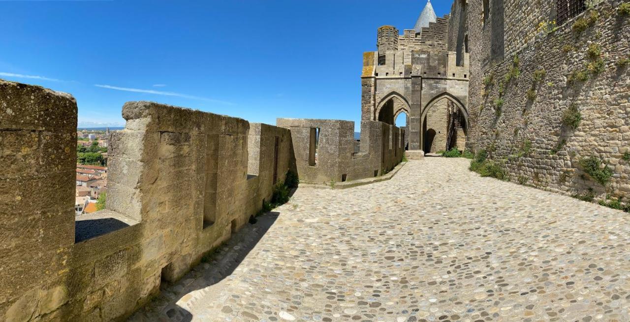 Tout Confort ! Climatisation, Centre-Ville, Parking, Terrasse, Wifi, Netflix Carcassonne Luaran gambar